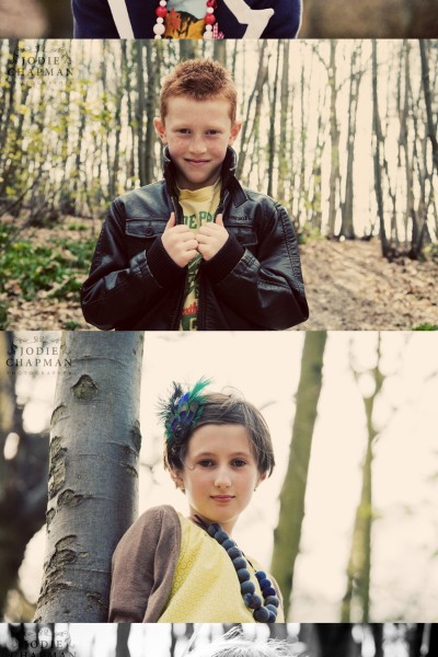 mae, billy & kitty { a walk in the woods }