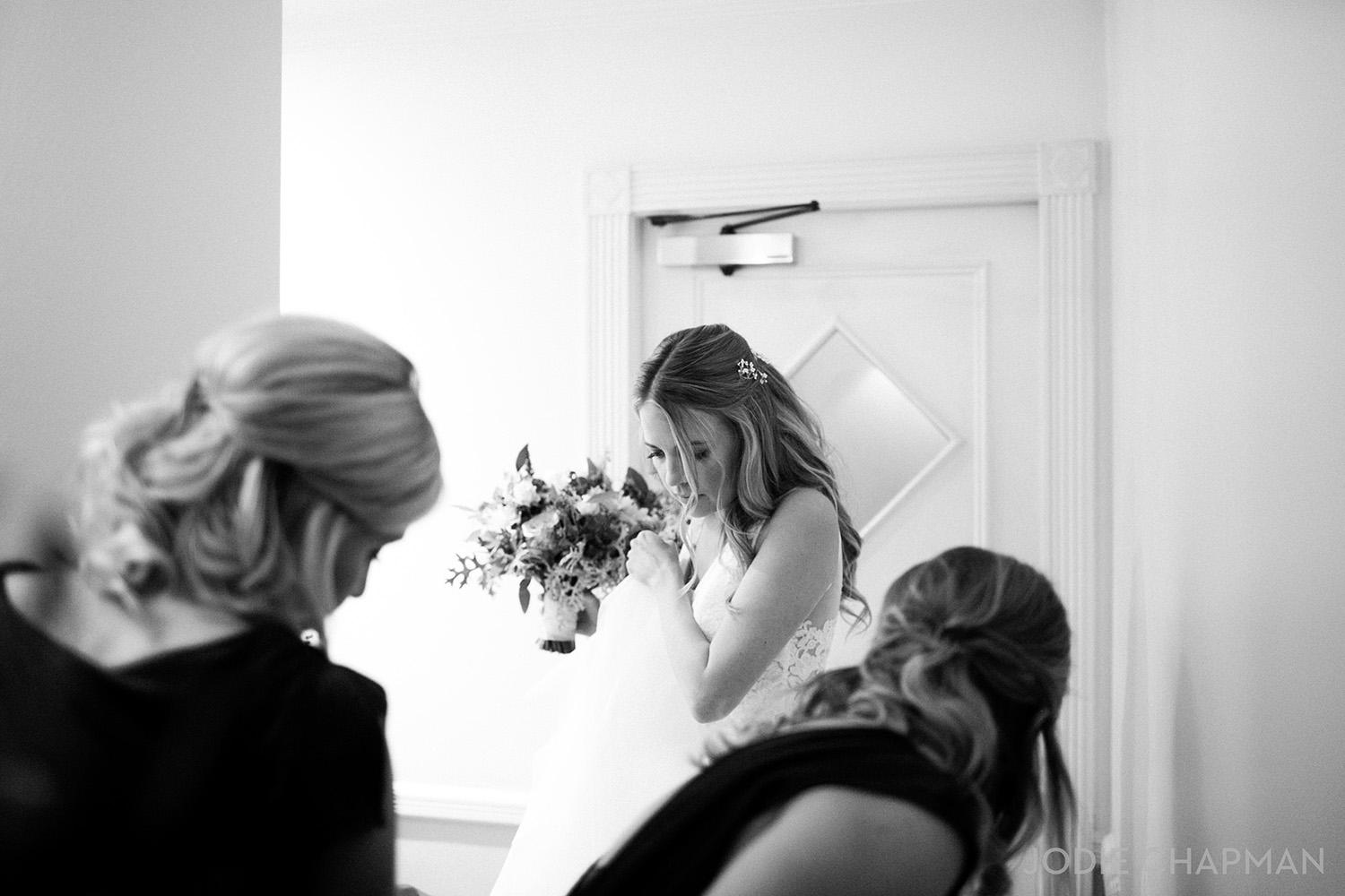 image of a bride getting ready for a london wedding