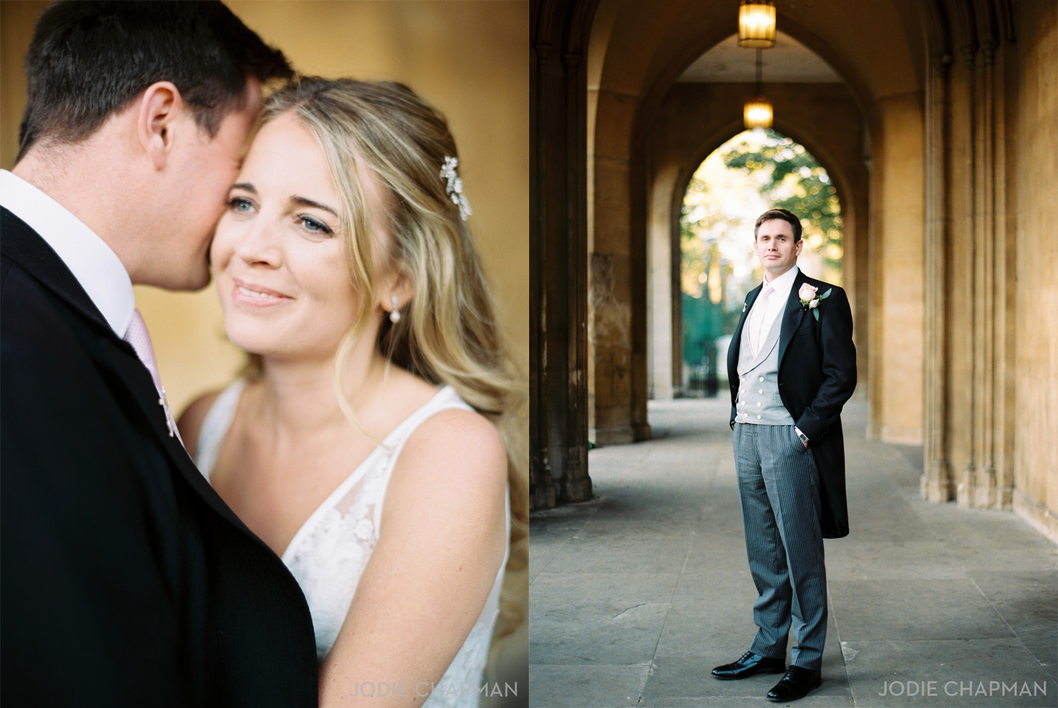 image of a bride and groom at a wedding at st lukes church chelsea